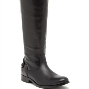 Frye Melissa Button Back Zip Leather Boot